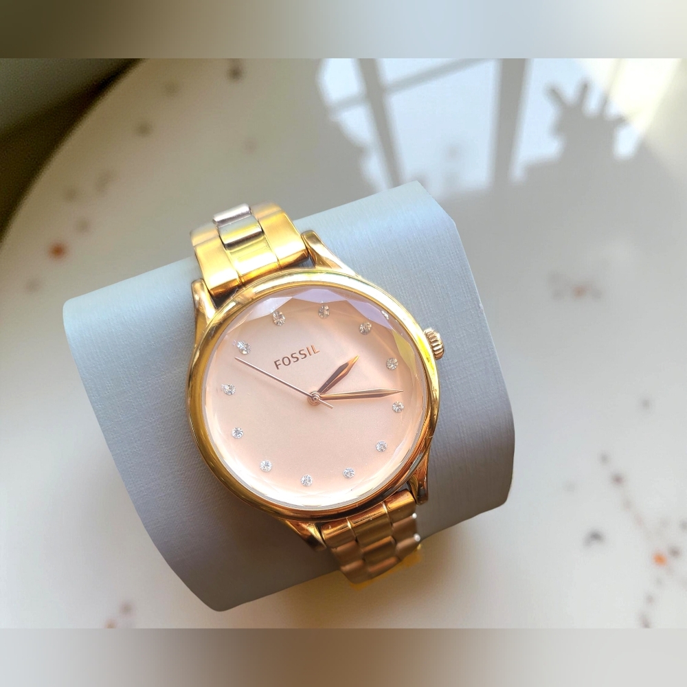 Fossil Rose Gold-Tone Stainless Steel Watch